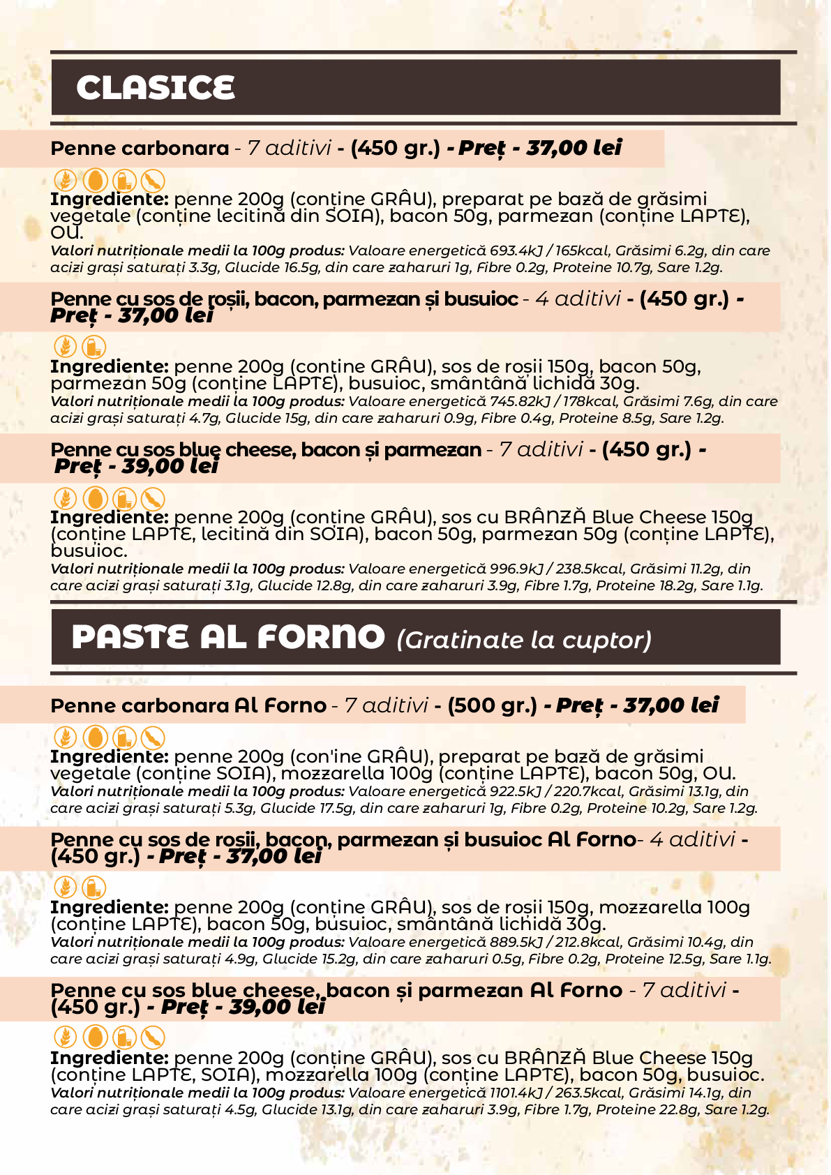 Meniu Casa Rustica